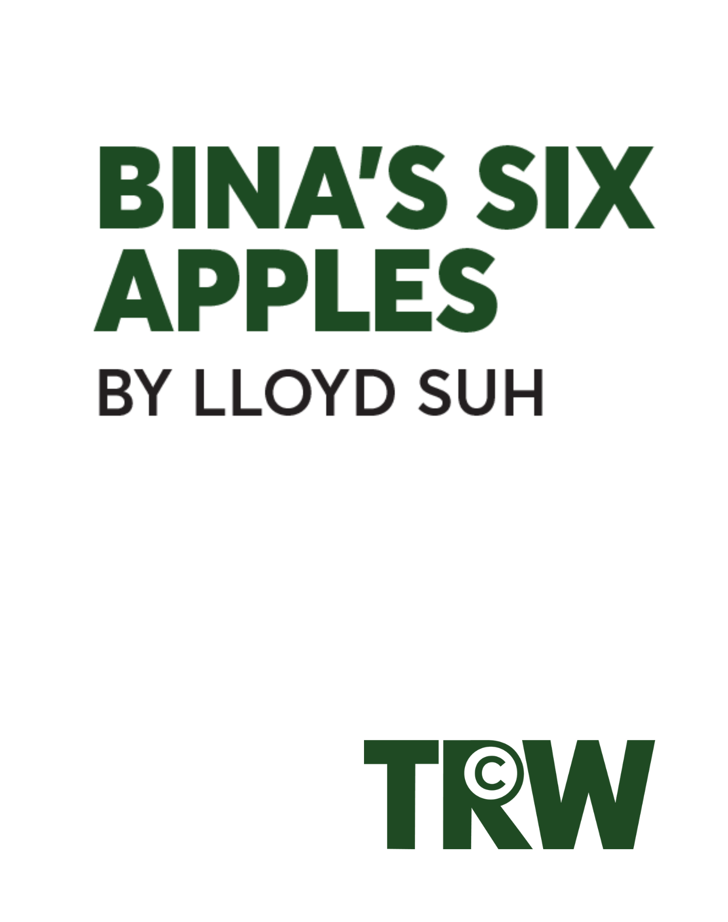 Bina’s Six Apples